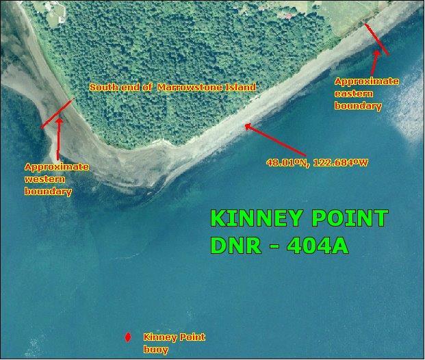 Map of DNR-404A, Kinney point