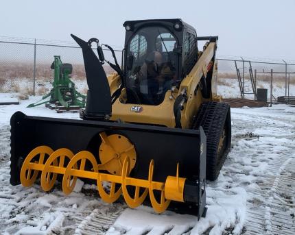 New L.T. Murray snow blower to keep elk feeding site and roads open.